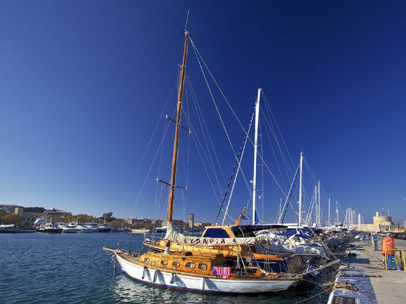 catamaran yacht sailing rhodes