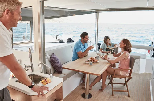 Socialising on a Nautitech 40