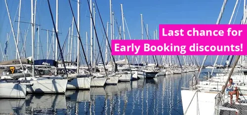 Last chance for early booking discounts