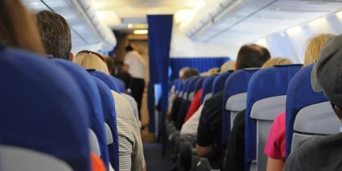 On an aeroplane