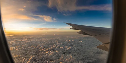 In flight