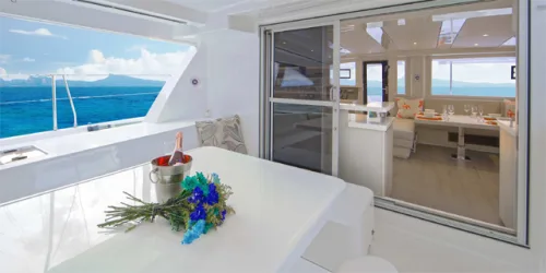 A sparkling Clean Catamaran