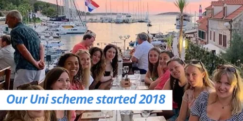 Our Uni scheme started 2018