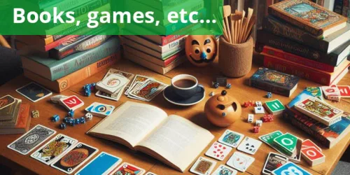 books, games, etc