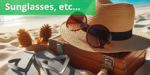 sunglasses, etc