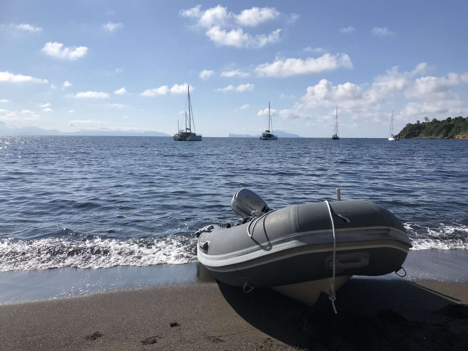 hitting the beach with the outboard