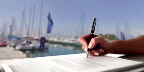 Completing check-in and check-out for your boat