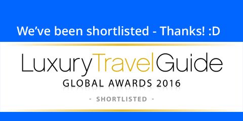 Shortlisted for a Luxury Travel Guide Award!