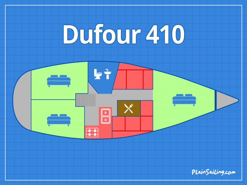 Floor Image of Dufour 410 GL