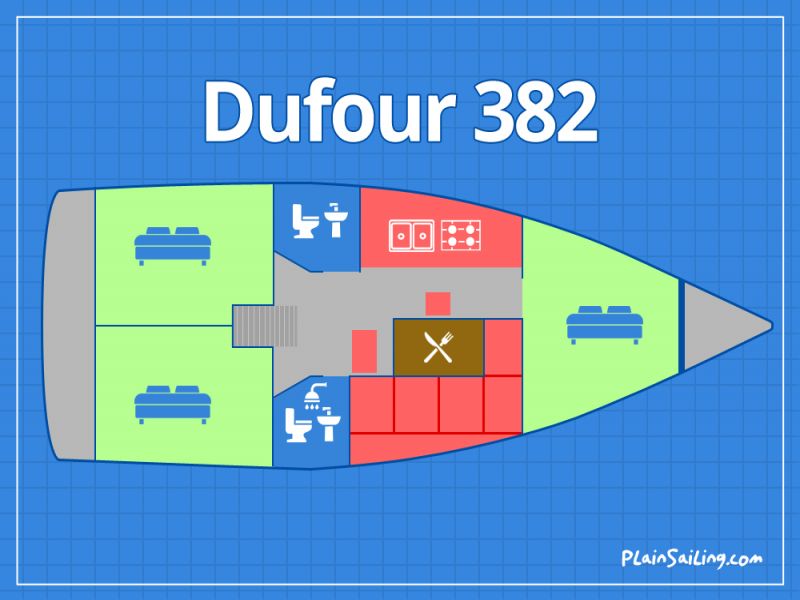 Floor Image of Dufour 382 GL