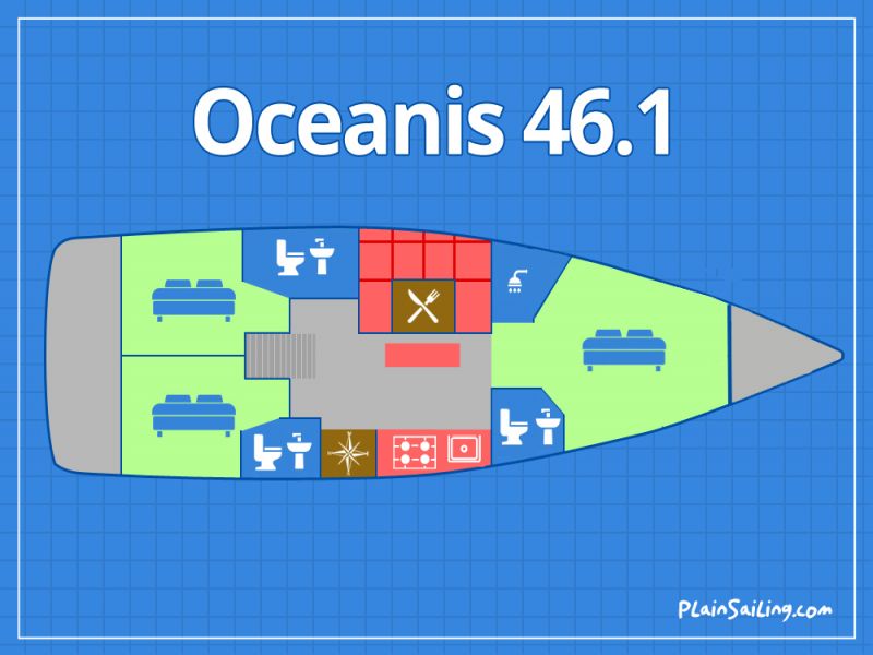 Floor Image of Beneteau Oceanis 46.1