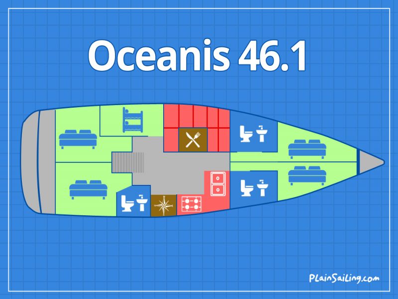 Floor Image of Beneteau Oceanis 46.1