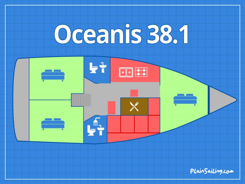 Floor Image of Beneteau Oceanis 38.1