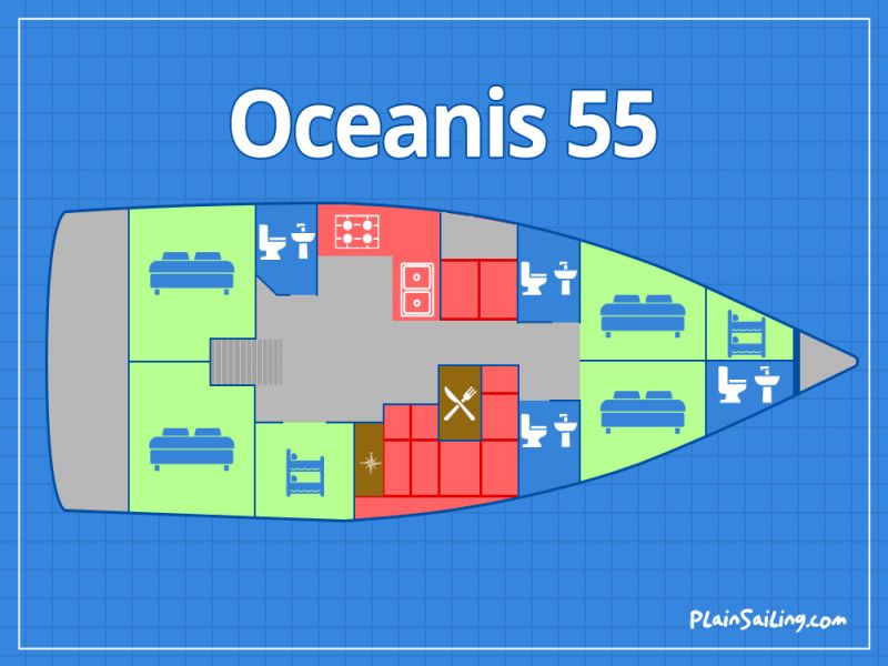 Floor Image of Beneteau Oceanis 55