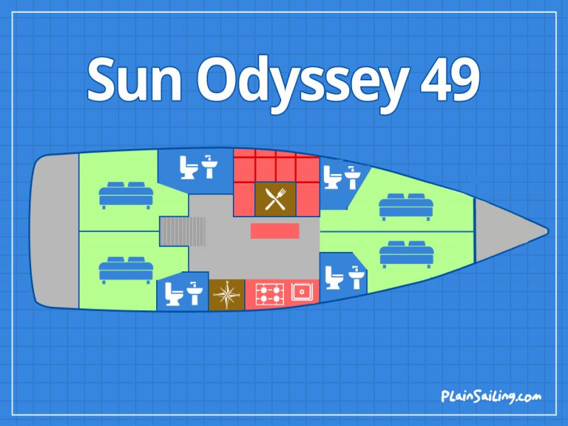 Floor Image of Jeanneau Sun Odyssey 49