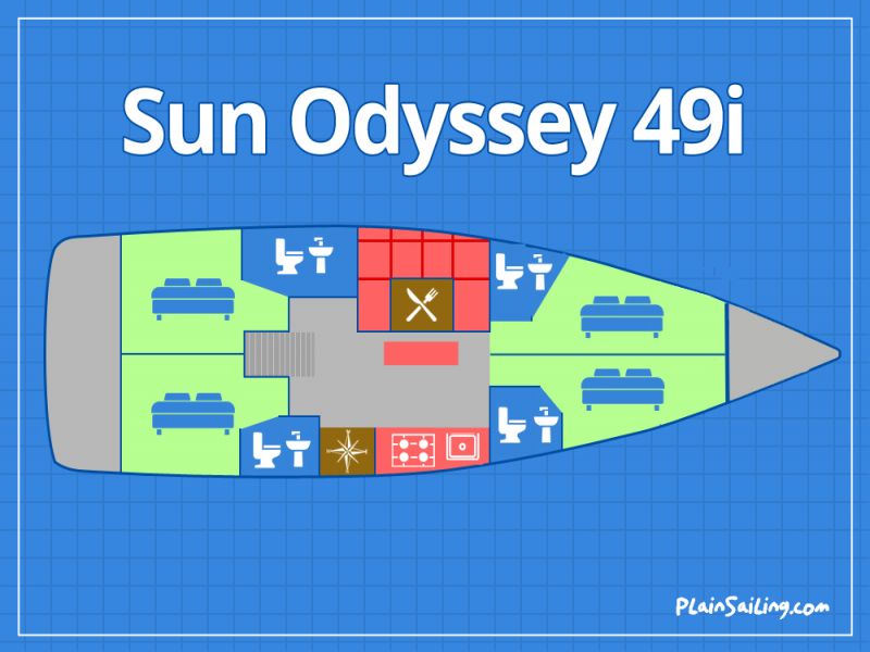 Floor Image of Jeanneau Sun Odyssey 49i