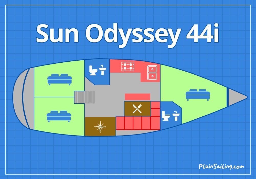 Floor Image of Jeanneau Sun Odyssey 44i