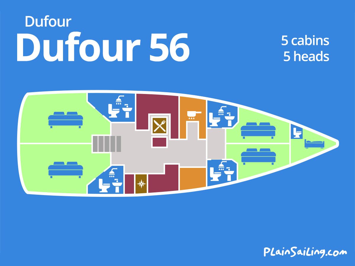 Floor Image of Dufour 56