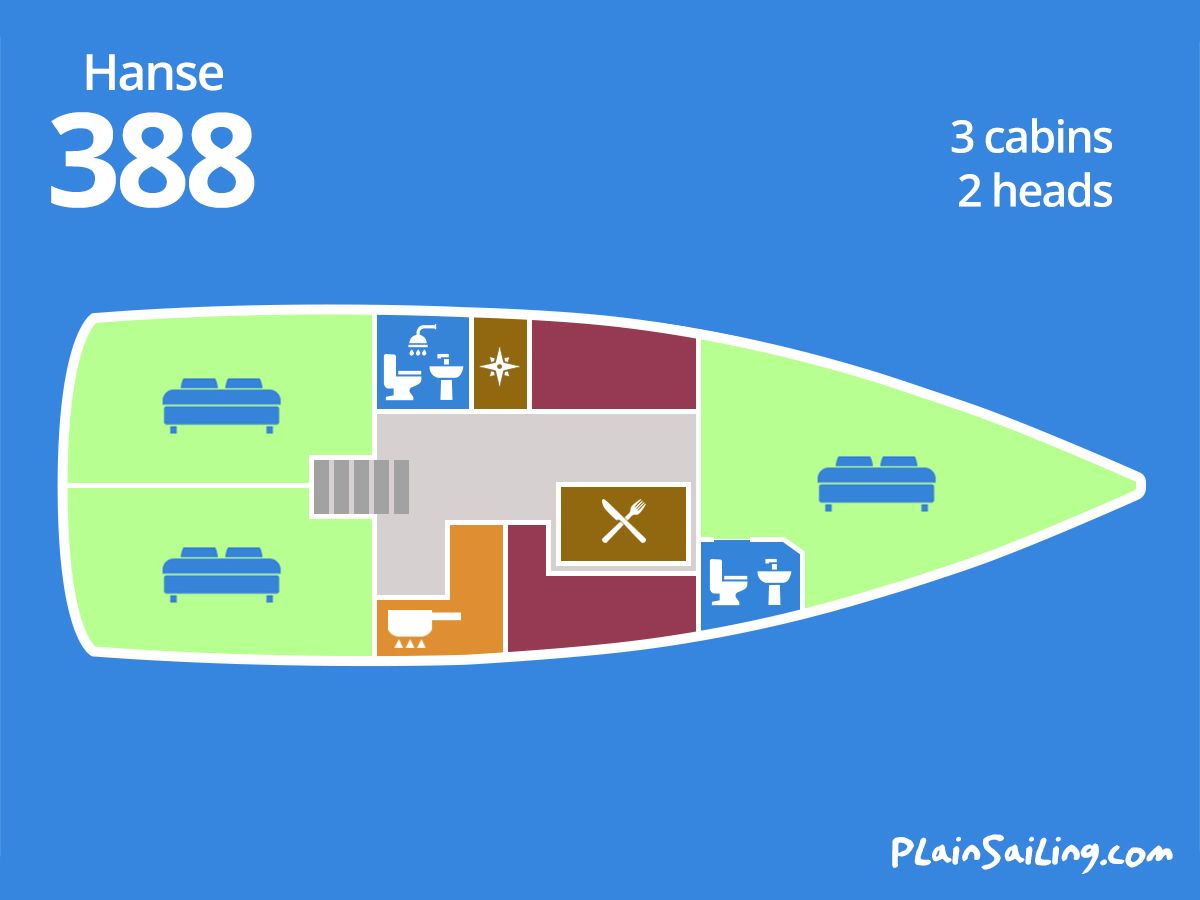 Floor Image of Hanse 388