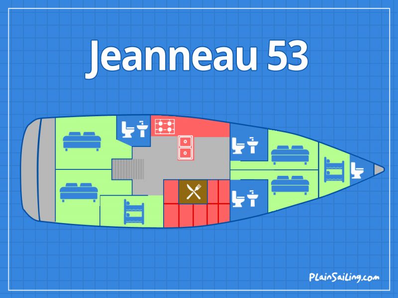 Floor Image of Jeanneau 53