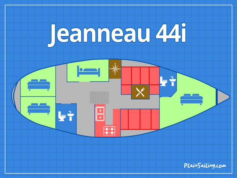 Floor Image of Jeanneau  Sun Odyssey 44i