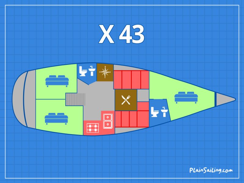 Floor Image of X Yachts 43